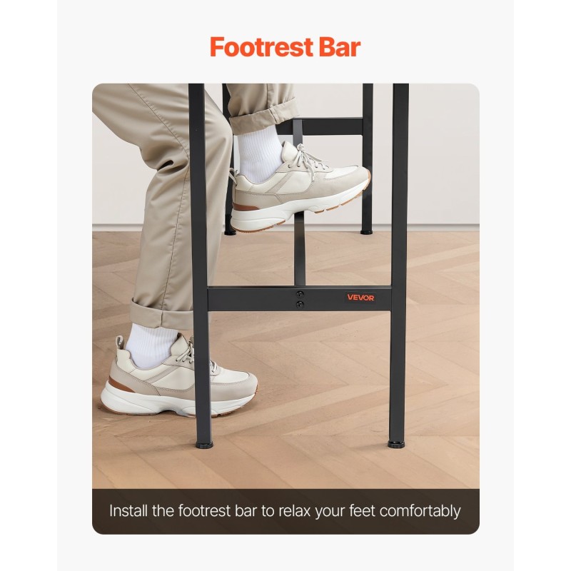 Baaripöytä MDF-levy ja metallirunko 99×41×90 cm