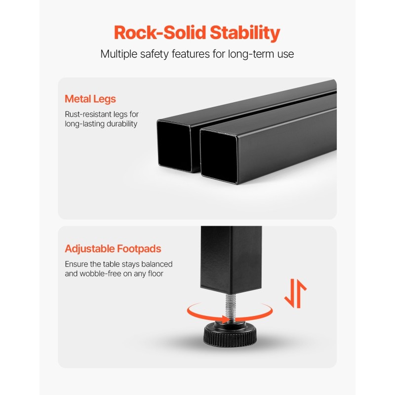 Baaripöytä kapea MDF-levy metallirunko 55 x 15 x 39 tuumaa rustiikkiruskea