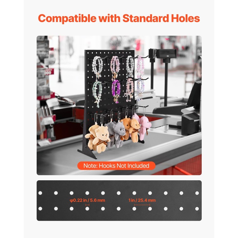 Pöytämallinen reiällinen taustalevy 4-osainen kylmävalssattu teräs 440x330x114 mm