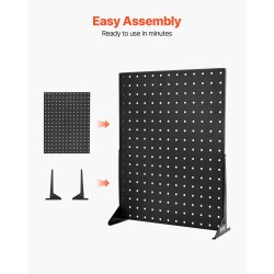 Pöytämallinen reiällinen taustalevy 4-osainen kylmävalssattu teräs 440x330x114 mm