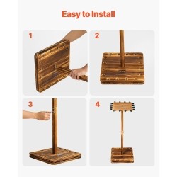 Vapateline mäntypuinen lattialle 16 vavalle 360 asteen pyörivä