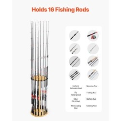 Mäntypuinen vapateline lattialle enintään kuudelletoista vavalle vakaalla jalustalla