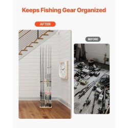 Mäntypuinen vapateline lattialle enintään kuudelletoista vavalle vakaalla jalustalla