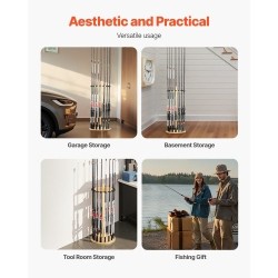 Mäntypuinen vapateline lattialle enintään kuudelletoista vavalle vakaalla jalustalla