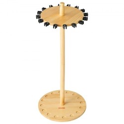 Mäntypuinen vapateline lattialle enintään kuudelletoista vavalle vakaalla jalustalla