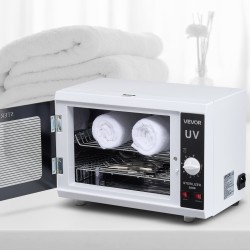 UV-sterilointikaappi kynsityökaluille 12 l kaksitasoinen irrotettavilla hyllyillä 185 nm ajastin 5–60 min