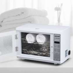 Puhdistuskaappi kynsityökaluille UV 185 nm 12L valkoinen kaksitasoinen