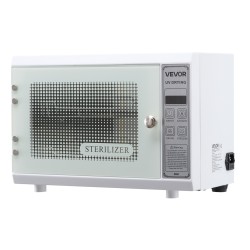 Puhdistuskaappi kynsityökaluille UV 185 nm 12L valkoinen kaksitasoinen