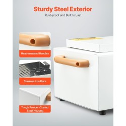 Kuumakuivain työkaluille 2 l 0–220 °C ajastin 5–60 minuuttia