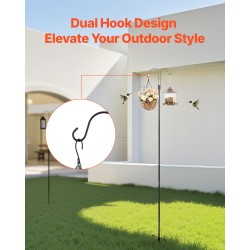 Teline lintulaudoille säänkestävä teräs kahdeksan kappaleen setti korkeus 2337 mm