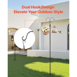 Kaksinkertainen ulkopaalu hiiliteräs säädettävä yhdeksänkymmentäviisi senttimetriä kaksi koukkua kahdeksan kappaleen pakkaus