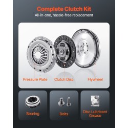 Yksilevykytkinsarja Audi A3 2003–2010 yhteensopiva teräslaakeri ja paineasetelma