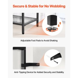 Konsolipöytä 3-kerroksinen rautaputki karkaistu lasi 100 x 30 x 72,9 cm eteiseen