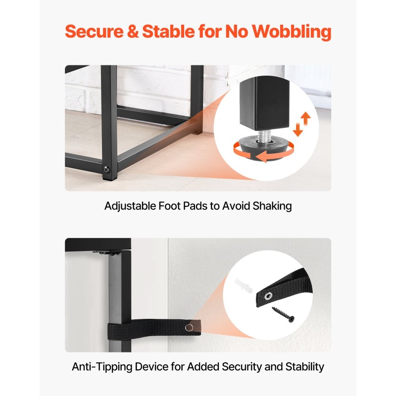 Lasinen 2-tasoinen konsolipöytä karkaistu lasi metallirunko eteiseen