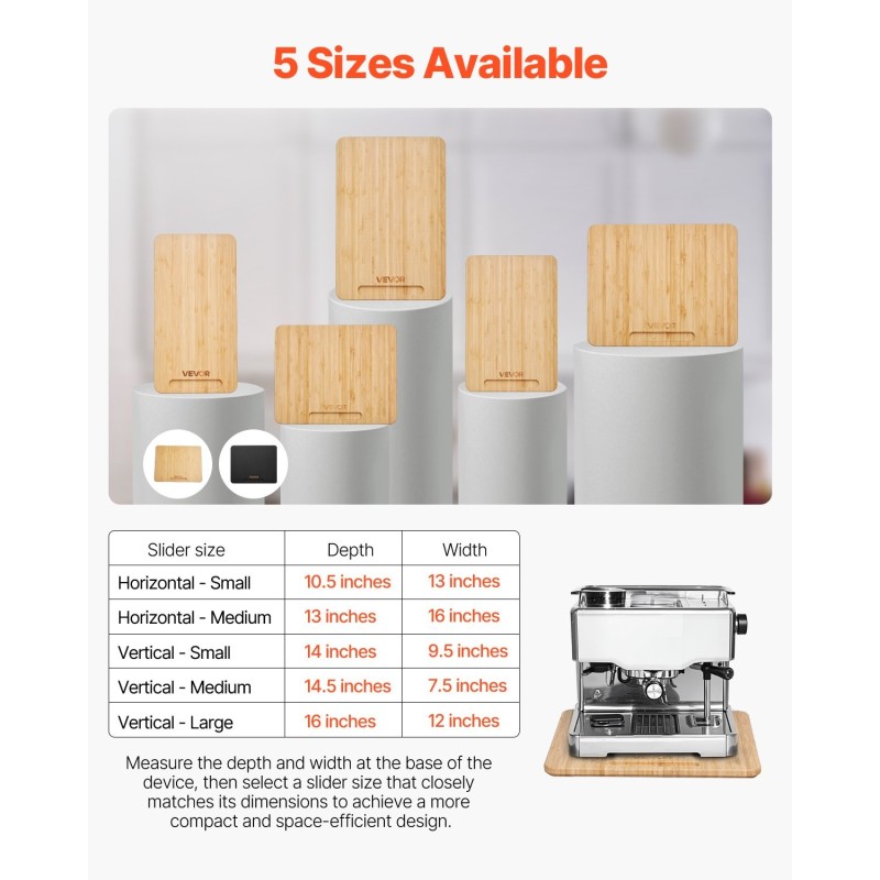 Keittiölaitteiden liukualusta luonnonpuusta kumipyörillä 330 x 406 mm 18,14 kg