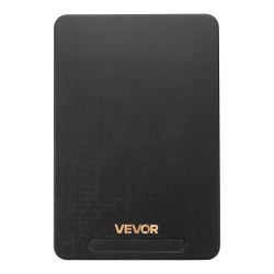 Keittiölaitteiden liukualusta 356 x 241 millimetriä musta 18 kilon kantavuus kumipyörillä kahvalla