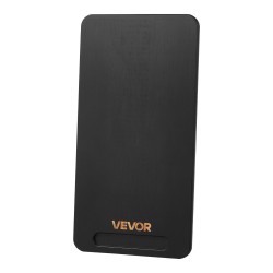 Keittiökonealusta musta keskikokoinen kantaa kahdeksantoista kilogrammaa pehmeillä kumipyörillä ontolla kahvalla