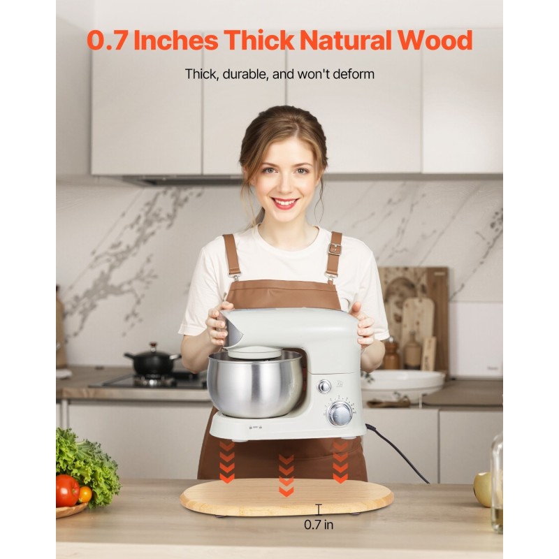 Liukulevy luonnonpuusta teflonjaloilla nostopäisille yleiskoneille 18 kilogramman kantavuus