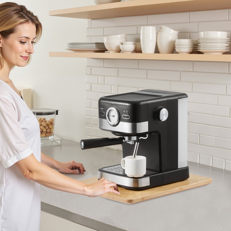 Liukulevy keittiökoneille luonnonpuu 406 x 305 mm kumipyörillä 18 kg kantavuus