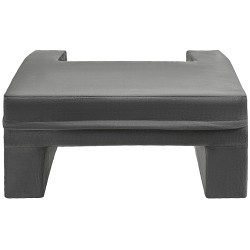 Lukutyyny sylitasolla samettipäällinen muistivaahto harmaa 3 taskua