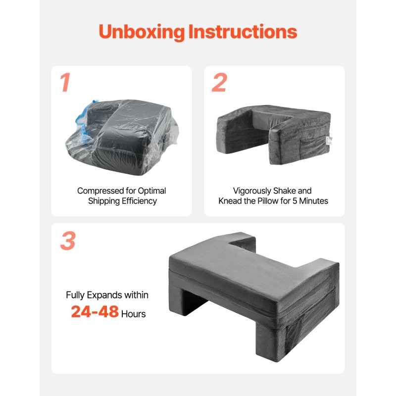 Lukutyyny sylitasolla samettipäällinen muistivaahto harmaa 3 taskua