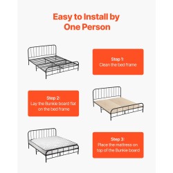 Sängyn pohjalevy puinen 10 mm 8-osainen yhden hengen taitettava