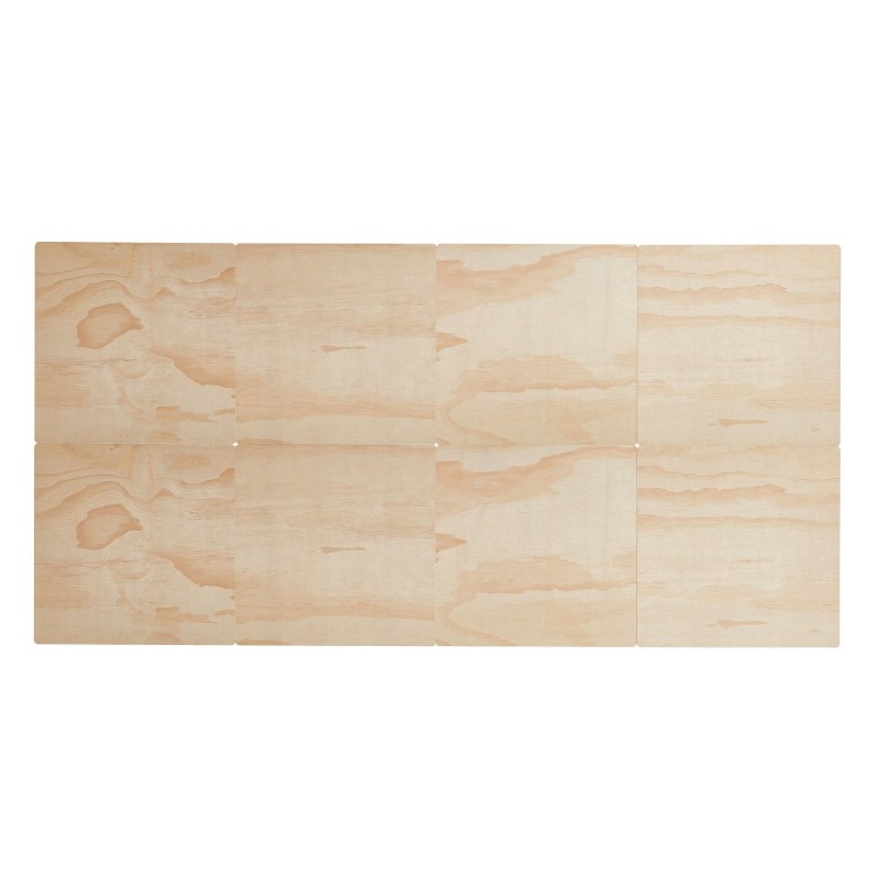 Sängyn pohjalevy puinen 10 mm 8-osainen yhden hengen taitettava