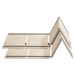 Täysikokoinen taitettava puinen sälepohja patjan tueksi 10 mm paksu