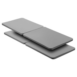 Sälepohja patjatuki puu 4-osainen queen-kokoinen 38 mm 200D Oxford-kangas harmaa