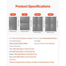 Patjatuki twin-kokoinen 2-osainen puisilla 38 mm säleillä 200D-kankaalla