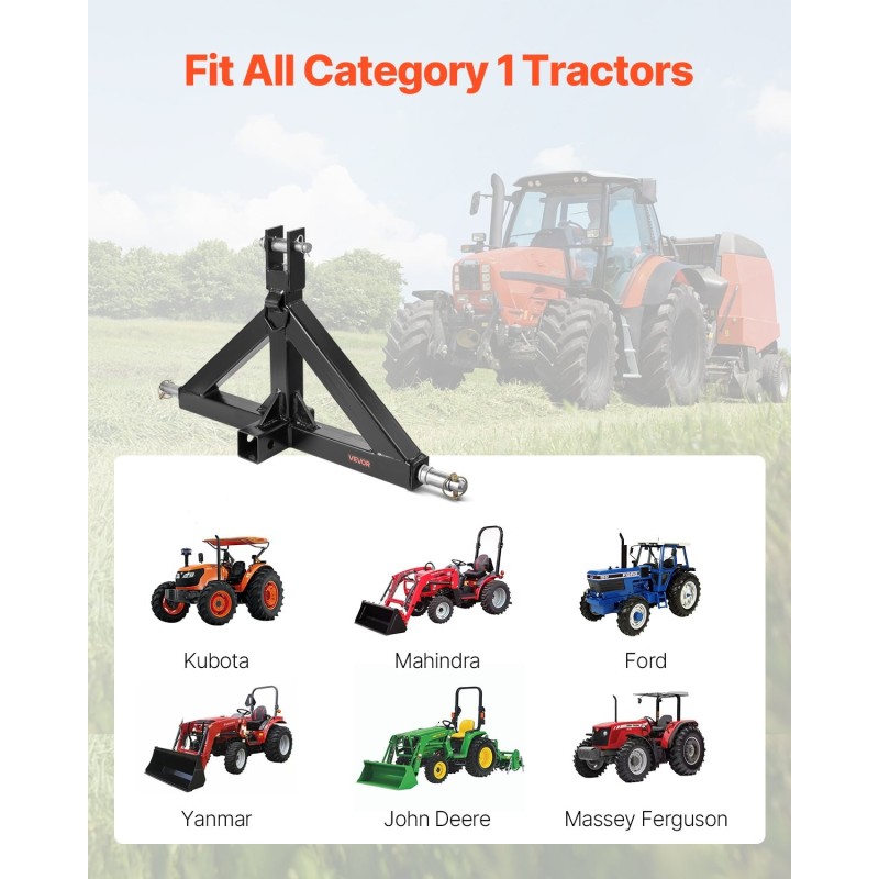 3-pisteen vetokuulan vastaanotin hiiliteräksinen 2-tuumaiselle vetokuulalle 3000 paunan kantavuus