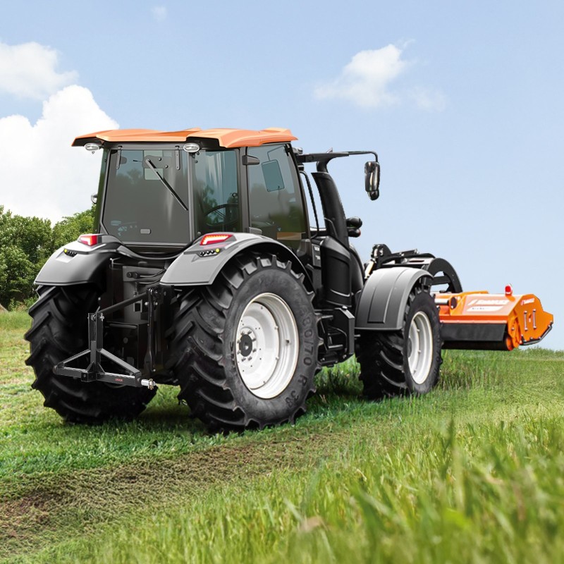 3-pisteen peräkoukku 2-tuuman vetokuulapesällä hiiliterästä musta luokan 1 traktoreille