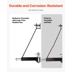 3-pisteen vetokoukkuvastaanotin hiiliteräs pintakäsitelty 2-tuumainen kantavuus 6000 paunaa