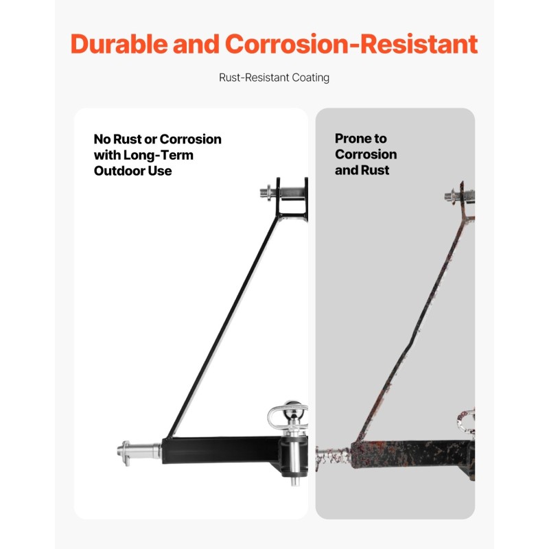 3-pisteen vetokoukkuvastaanotin hiiliteräs pintakäsitelty 2-tuumainen kantavuus 6000 paunaa