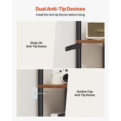 Kulmahylly 5-tasoinen kapea metallirunko MDF puuhyllyt 168 cm LED-valonauha