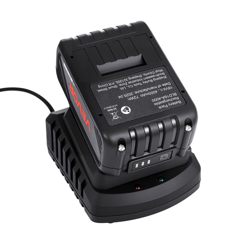 Litiumakku ja laturipaketti 4,0 Ah 20 V Makita-yhteensopiva 1,8 m johdolla