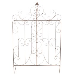 Kaunis rustiikkinen metallinen puutarhan säleikkö mandevillalle 133 cm