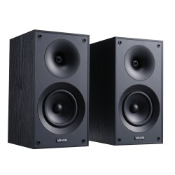 Hyllykaiuttimet 5,25-tuumaiset passiiviset MDF-kotelot paripakkaus 300W 8Ω