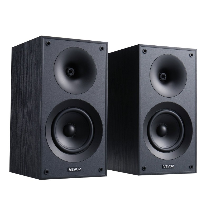 Hyllykaiuttimet 5,25-tuumaiset passiiviset MDF-kotelot paripakkaus 300W 8Ω