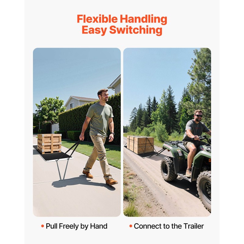 Vetoreki PE-muovinen 2800 x 1015 mm 725 kg kantavuus pihalle ja maastoon