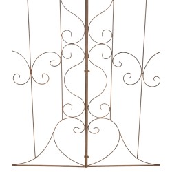 Kaunis rustiikkinen metallinen puutarhan säleikkö mandevillalle 133 cm