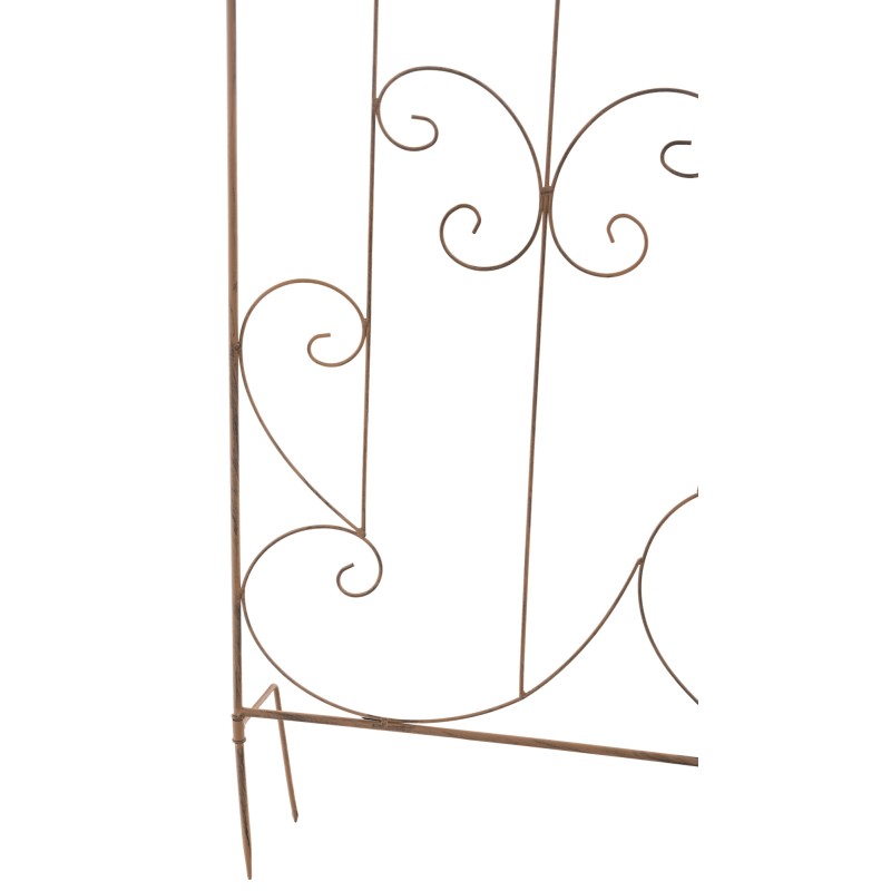 Kaunis rustiikkinen metallinen puutarhan säleikkö mandevillalle 133 cm