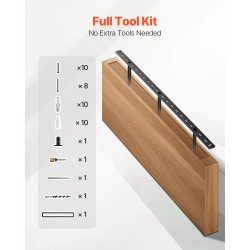 Teräs seinäkiinnike kelluvalle hyllylle 34 tuumaa 86 kg ruosteenestopinnoitteella