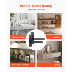 T-mallinen täysteräksinen kelluva hyllynkannatin 12 tuumaa 90 kg 2 kpl