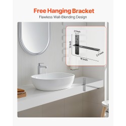 T-muotoiset kelluvat hyllynkannattimet teräs 406x73x305 mm 2 kpl kantavuus 90 kg