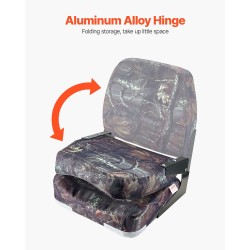 Taitettava venetuoli 2 kpl matalaselkäinen PU-polyesterikangas vaahtomuovipehmuste PP-runko maastokuvioitu