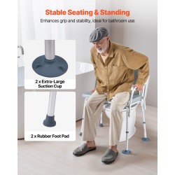 WC-tuoli teräsrunko 227 kg kantavuus säädettävä korkeus 5 litran ämpärillä