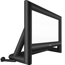 Ilmatäytteinen 600D valkokangas 16 9 386 x 217 cm pestävä