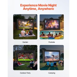 Ilmatäytteinen 20 jalan elokuvakangas valkoinen 600D musta 210D runko ulkokäyttöön ja sisäkäyttöön