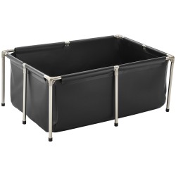 Kalastusallas 480 litraa PVC pinnoitettu kangas ruostumaton teräsrunko 120x80x50 cm